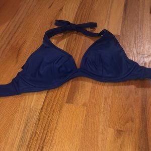 Navy blue bikini top